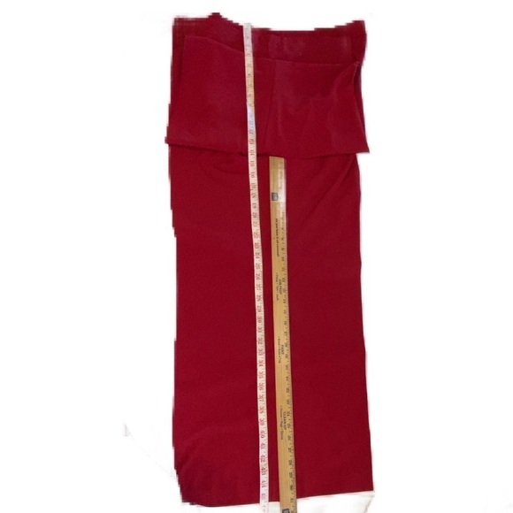 NWT NY&C Plus Wide Leg Coin Pocket Pant Office Dress Ruby Red Pant Plus Size 4X - Picture 9 of 9